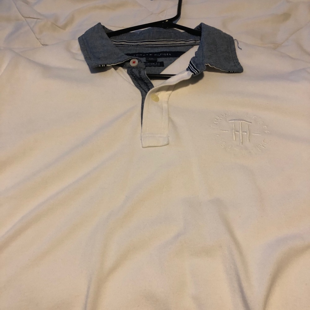 Tommy Hilfiger White Collared Shirt